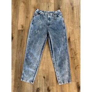 VTG Cap Ferrat Acid Wash Jeans Womens 30x31 Blue High Rise Tapered Made in USA